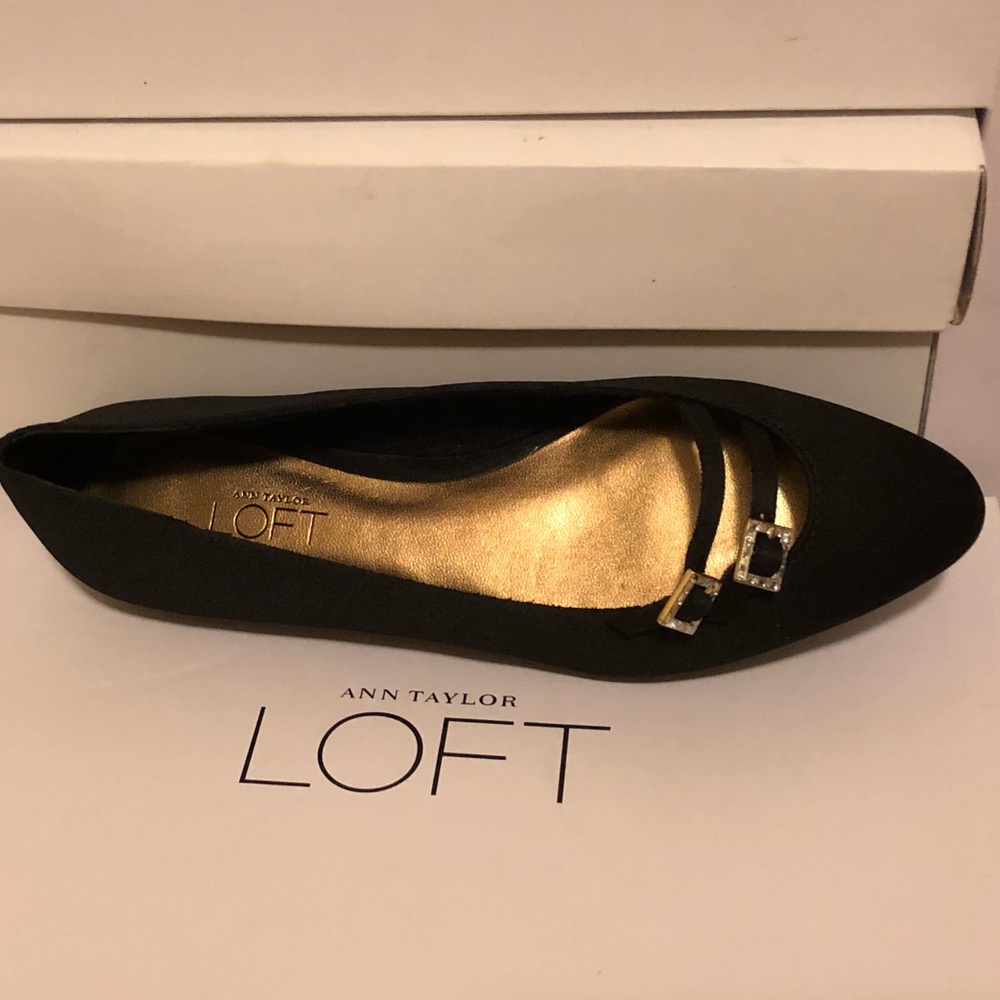 Loft black satin flats - Picture 3 of 6